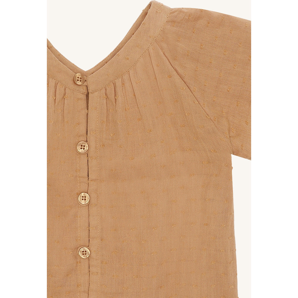 Hust & Claire Shirt HCRoselyn  dobby mousselin Shirts 3690 Warm Sand