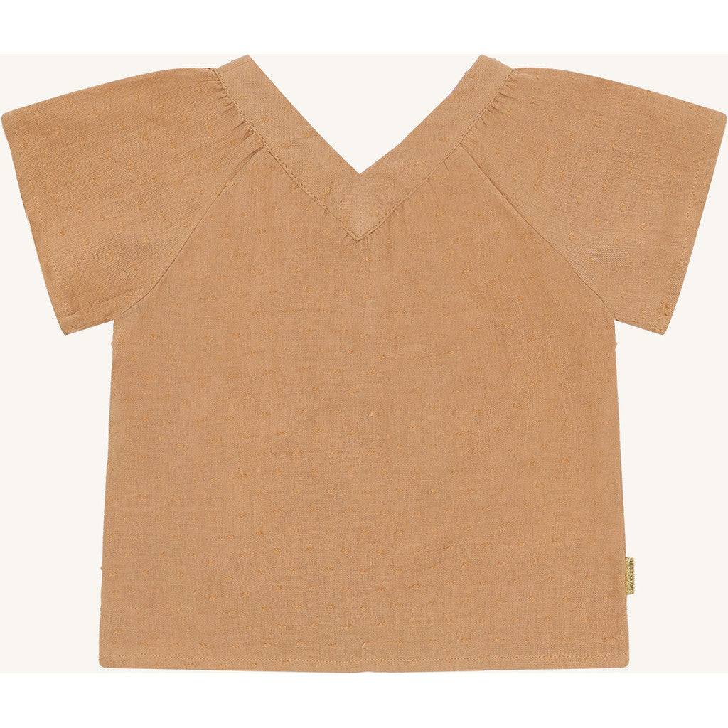 Hust & Claire Shirt HCRoselyn  dobby mousselin Shirts 3690 Warm Sand