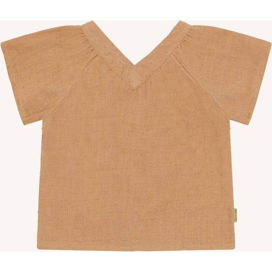 Hust & Claire Shirt HCRoselyn  dobby mousselin Shirts 3690 Warm Sand