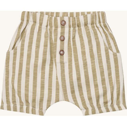 Hust & Claire Shorts HCHalvor Striped Shorts 4442 Green Bone