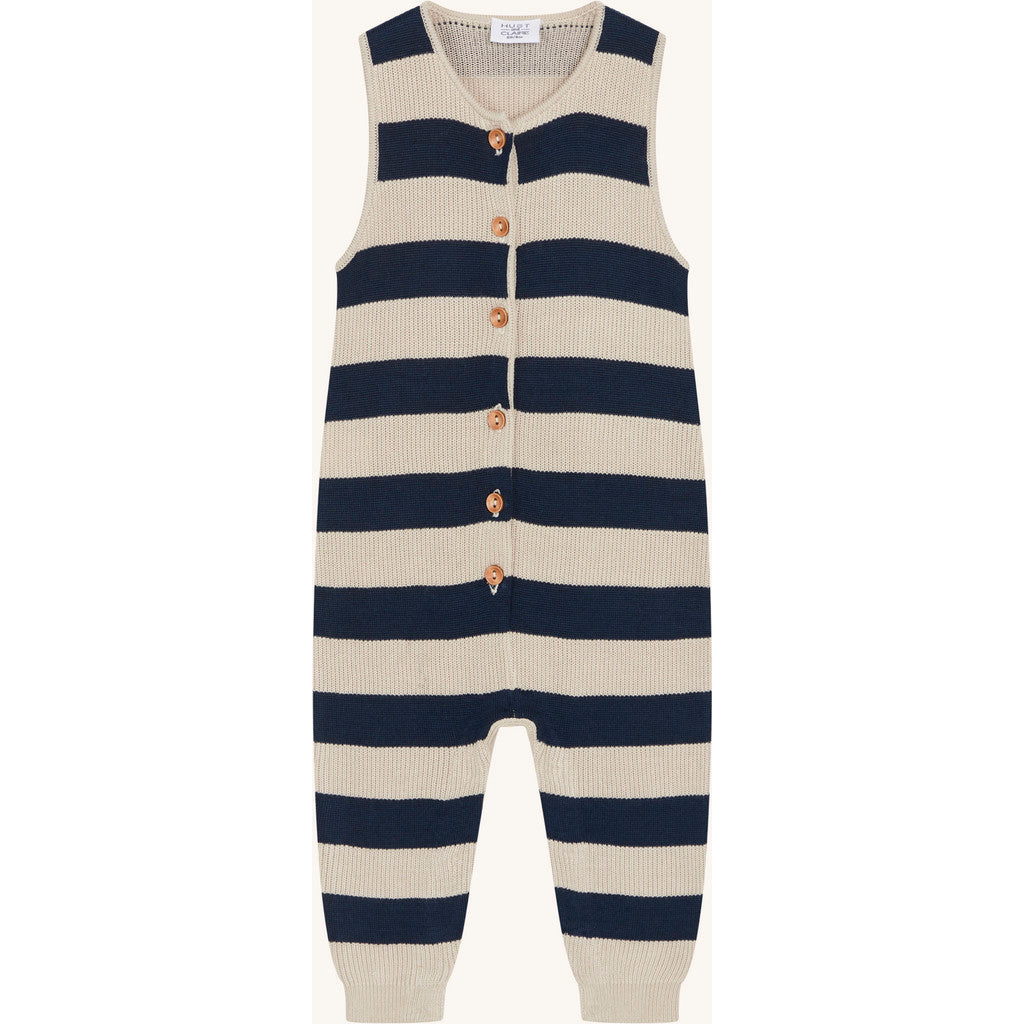 Hust & Claire Suit HCMonly Jacquard knit Pants suit 3146 Blues