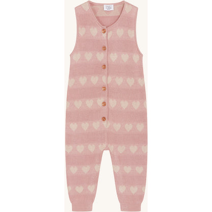Hust & Claire Suit HCMonly Jacquard knit Pants suit 3366 Dusty Rose