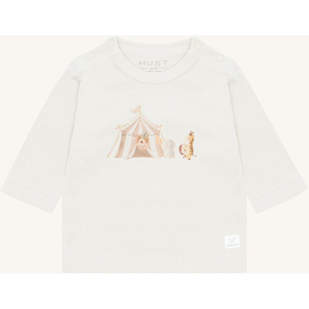 Hust & Claire T-shirt HCAlex Circus animals T-shirt L/S 3272 Snow White