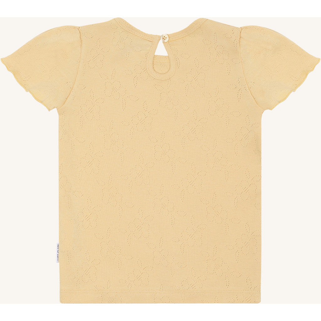 Hust & Claire T-shirt HCAlma basic pointelle T-shirt S/S 4614 Nectar