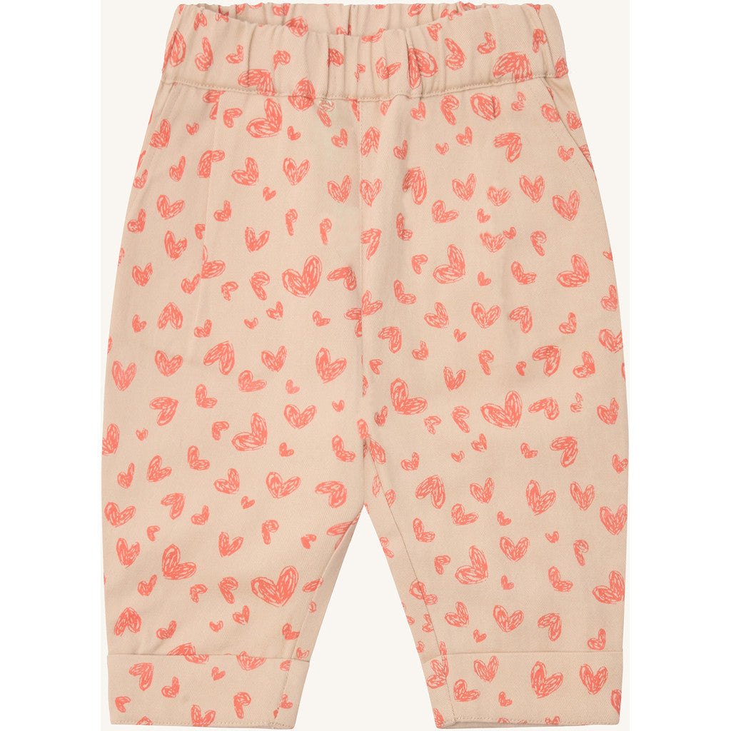 Hust & Claire Trousers HCTrine Fine twill Heart Trousers 3771 Wild Coral